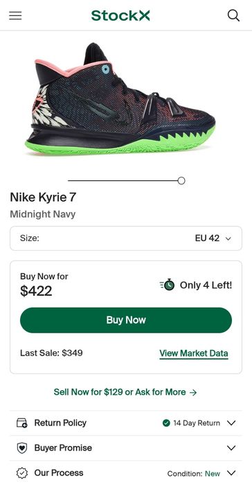 Nike Kyrie 7 EP Midnight Navy, pantofi sport baschet, ediție limitată