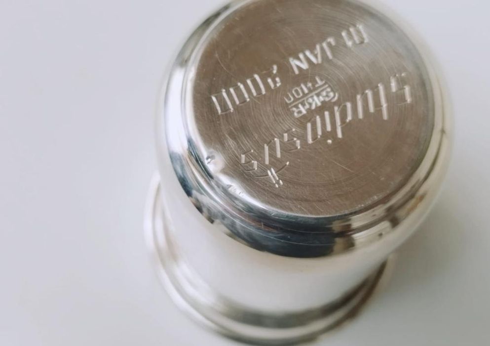 Pahar argint masiv, sterling, India