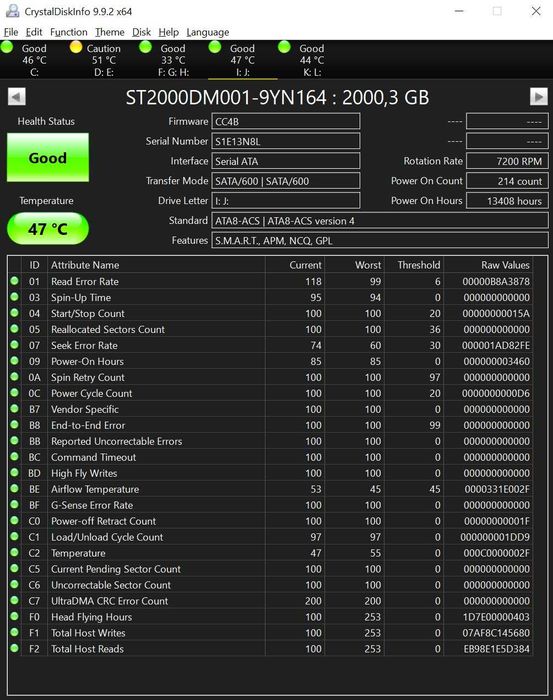 Seagate Barracuda – 2TB – 3.5" SATA – funcționează impecabil, test inclus