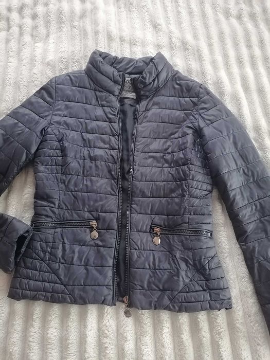 Geacă de fâș bleumarin