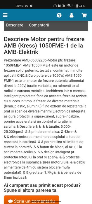 Freză, Biax AMB 1050 Germany