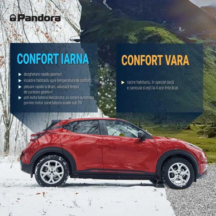 Alarma cu pornire motor de la distanta Pandora smart start