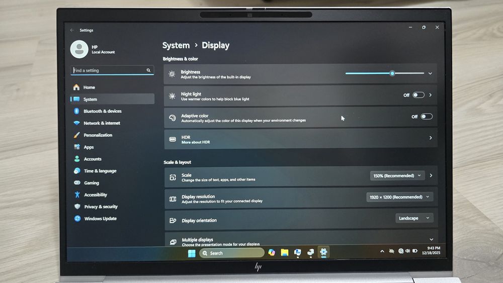 Laptop HpEliteBook 840G11, Ultra5, 14.1 Fhd+, 16Gb ddr5, 246 gb ssd