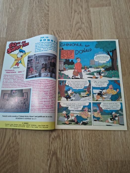 Revista Mickey Mouse nr 7 ...1994.editura egmont.. conține posterul la jumătate