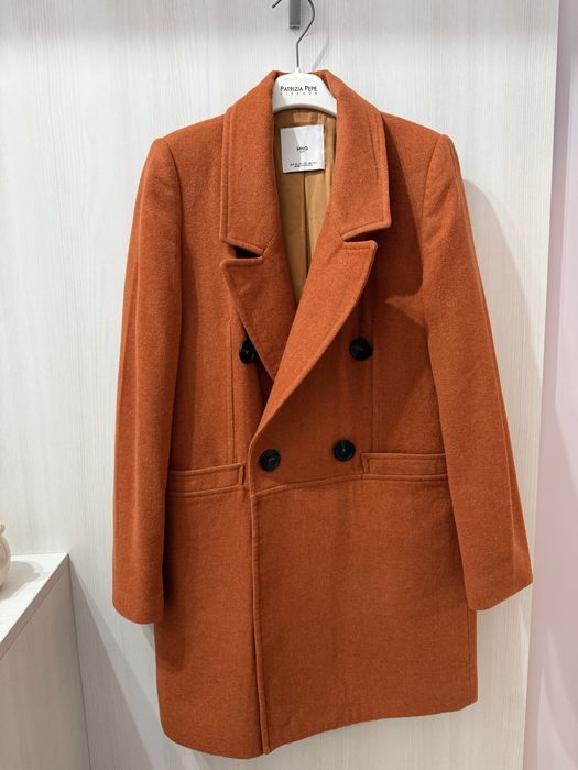 Палто Mango, яке с естествен пух, яке тип teddy