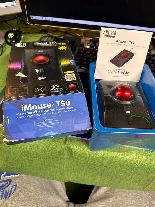 Adesso 2.4Ghz     imouse T50  4800 dpi - Тракбол