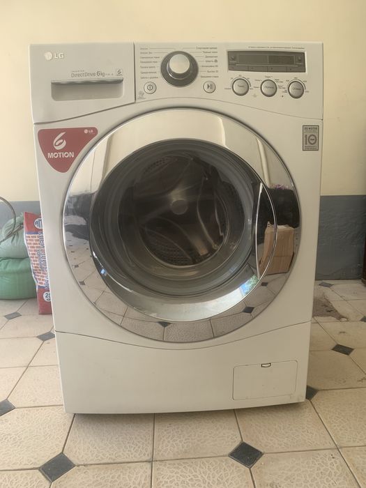 LG 6 kg kirmoshina ideal holatda, Стиральная машина