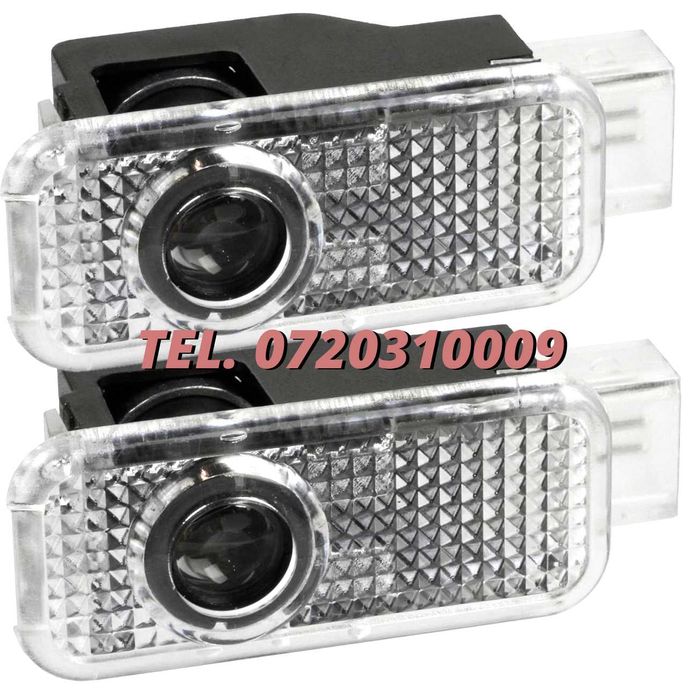 Set Lampi Logo Portiere Holograme Audi A3 A4 A5 A6 A7 Q3 Q5 Q7