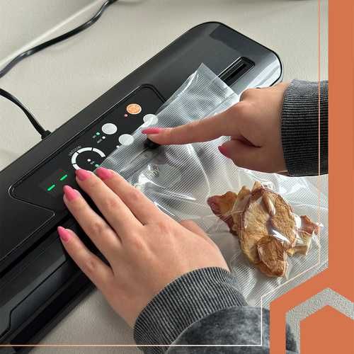 Вакуумна машина за запечатване на храна RUHHY 80 kPa, Вграден нож