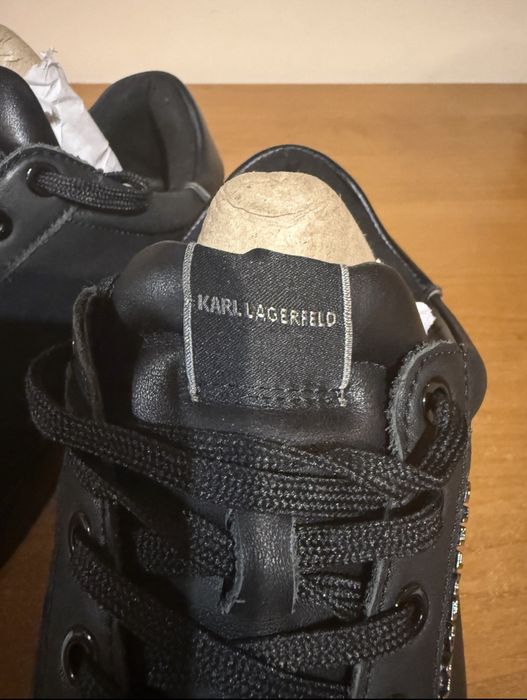 Оригинални кожени сникърси Karl Lagerfeld Kapri Kushion (Размер 44)