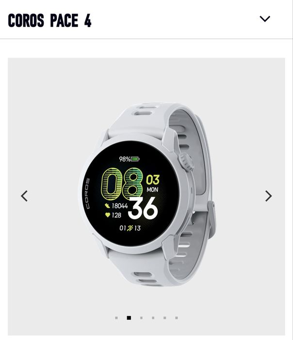 Coros pace 4  Black White