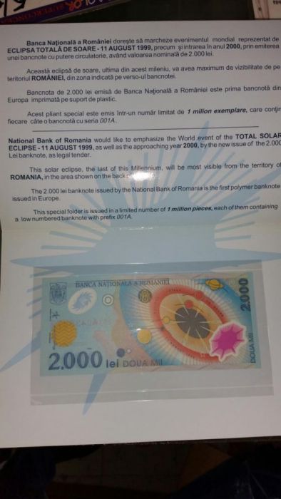 Bancnote colecție eclipsa