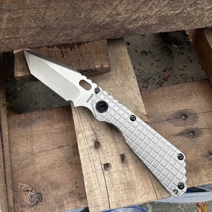 Briceag / Cutit pliabil Mick Strider SMF, Aliaj de titan TC4, Varf Tanto, Made in USA