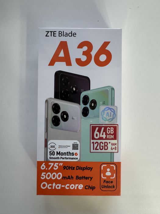 Продам ZTE Blade A36 (новый)