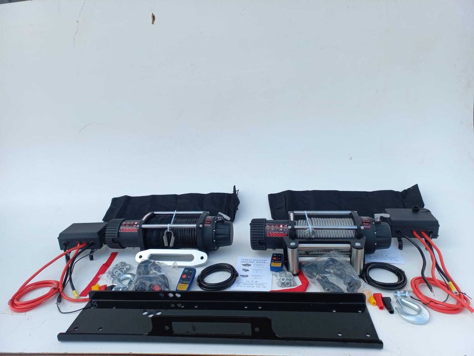 Troliu electric 12V Profesional,Sufa sintetic,cablu otel,Nou CuFactura