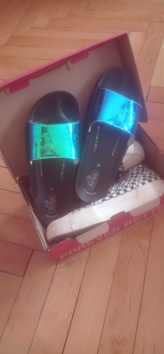 Кецове ZARA 38 черно бяло+ подарък чехли