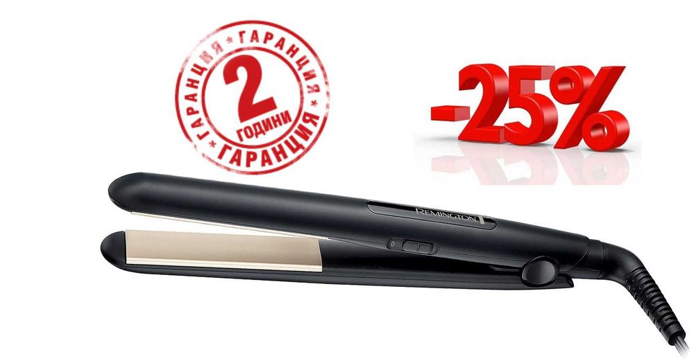 ПРОМО 2г Гаранция Преса за Коса Remington S1510 Ceramic Slim 220 гр