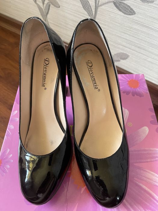 Туфли кожаные лаковые