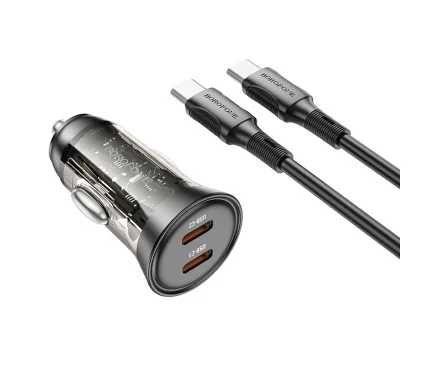 Incarcator Auto PD 45w cu Cablu Type C Borofone bz26b