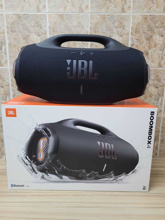 JBL BOOMBOX 4 BLACK 210 W, водоустойчива и прахоустойчива, BLUETOOTH, БАТЕРИЯ ДО 34 ЧАСА, ЧЕРЕНА