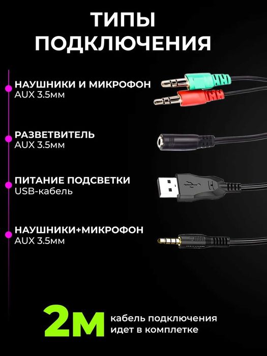 BOROFONE BO105. Проводные Наушники с микрофоном, 3.5 мм, USB