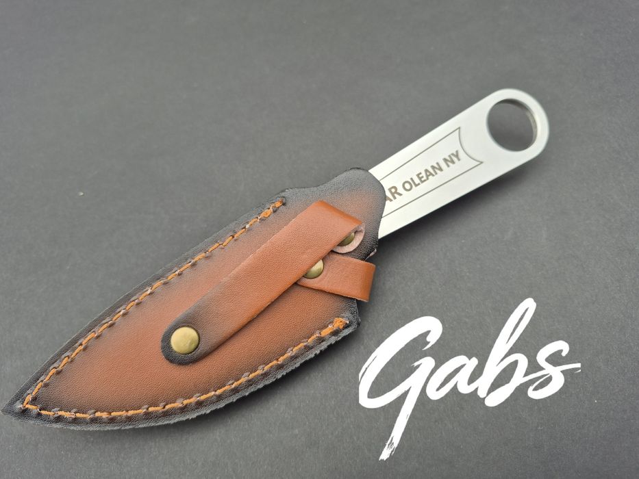 Нож KA BAR OLEAN NY ,фултанг с кожена  кания