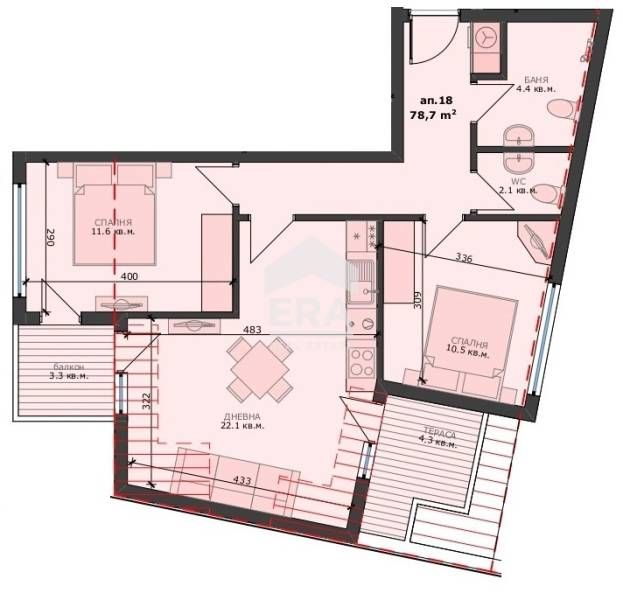 Продава се Тристаен апартамент в Варна, Погреби - 93 кв.м за 1484 €/кв.м - Снимка #3