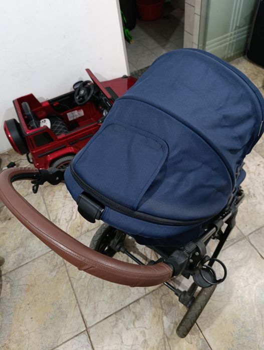 Детска количка Kinderkraft 3 in 1 Moov, Синя