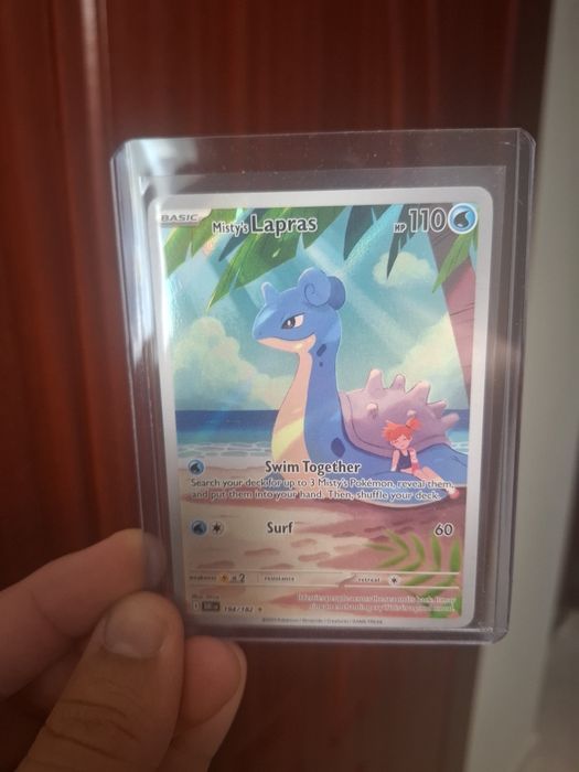 Pokemon TCG Misty's Lapras 194/182 IR NM - Scarlet & Violet Destined Rivals Secret Rare`