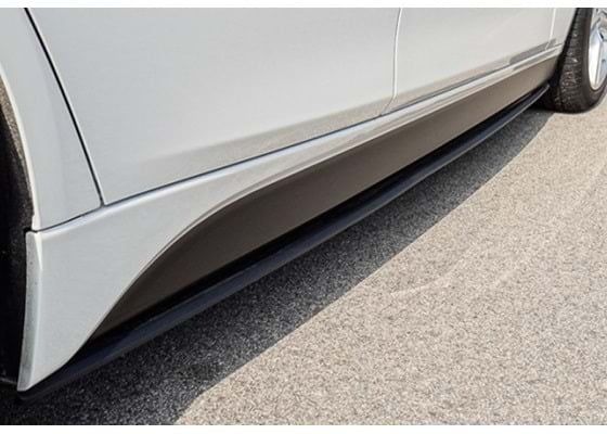 Praguri laterale 215cm din plastic ABS, negru lucios