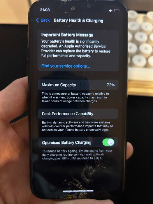 iPhone 11 Pro 256 GB – ecran și spate sparte – funcțional