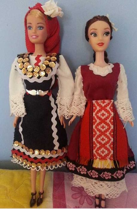 ! ИДЕАЛЕН ПОДАРЪК ! Ръчно направени кукли барби с народна носия