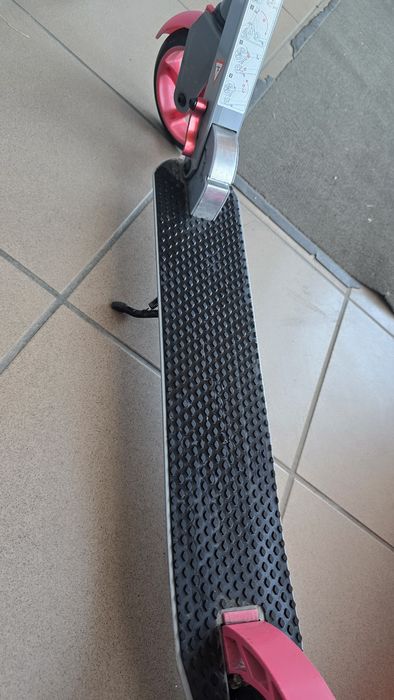 Trotinetă pliabilă copii/adolescenți – Gri cu roz,