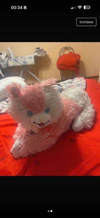 Pisică de pluș în stare foarte bună 50 cm