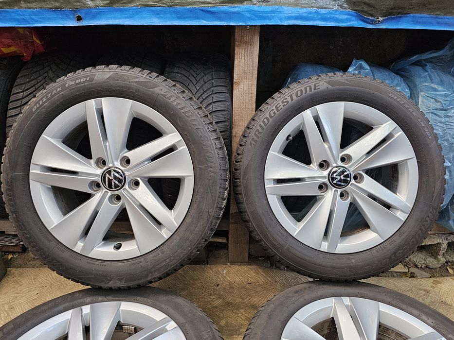 Jante aliaj 16" Skoda 3/4 Volkswagen cu anvelope iarna MS  205 55 16