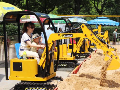 Детский аттракцион экскаватор, Экскаватор, аттракцион,машинка