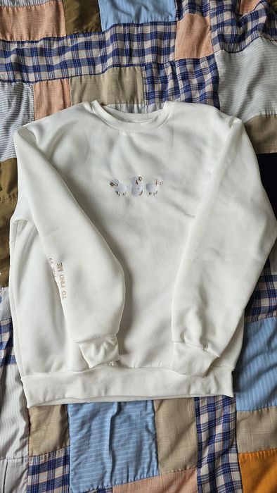 Бял суичър Shein