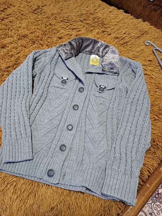 Мъжка жилетка машинно плетиво