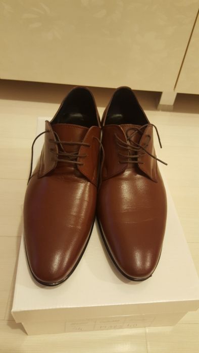 Pantof piele eleganți maro