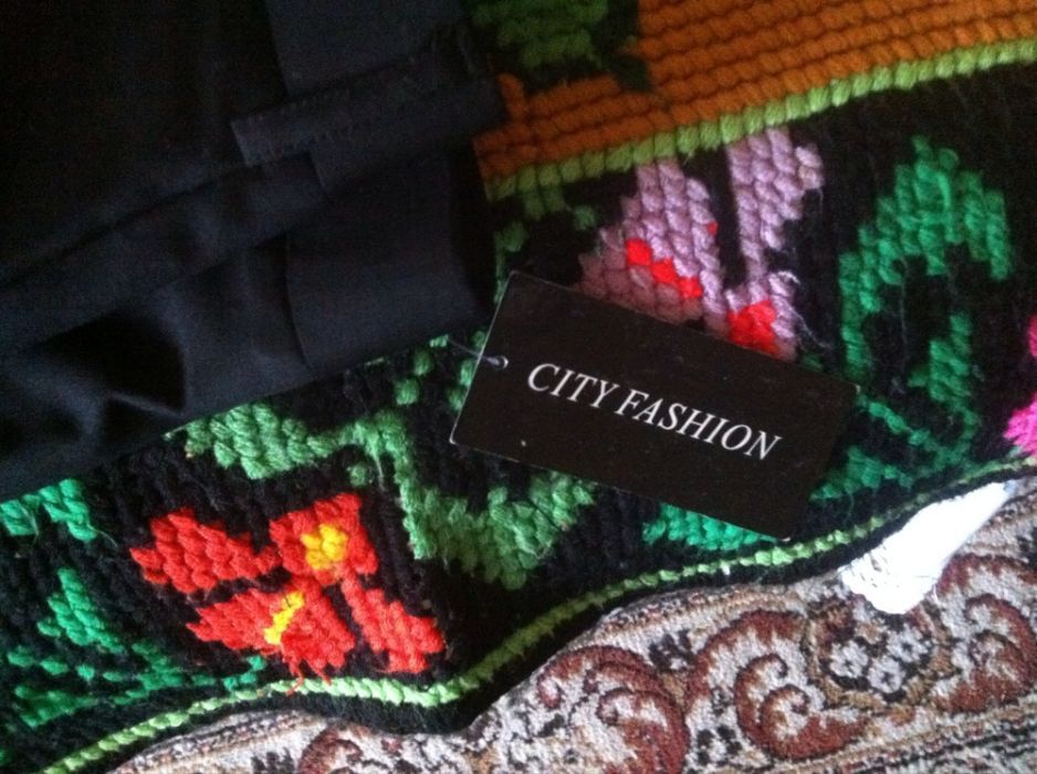pantaloni fini de vara negri cityfashion