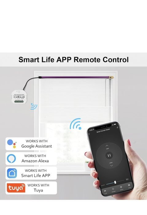 Modul Comutator Jaluzele WiFi , Control Vocal Alexa/Google Home