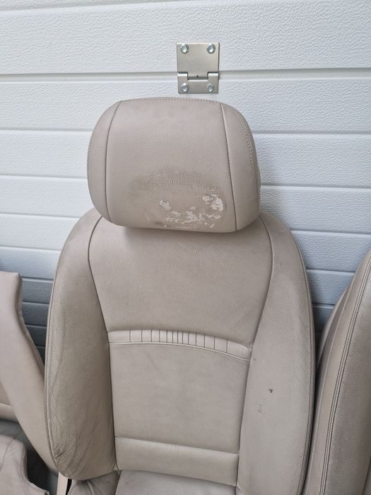 Interior scaune bancheta piele crem bmw f10 lci facelift cu încălzire