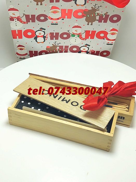 Pachet Cadou Craciun  Joc Marocoo mikadoSi Domino  Transport Gr