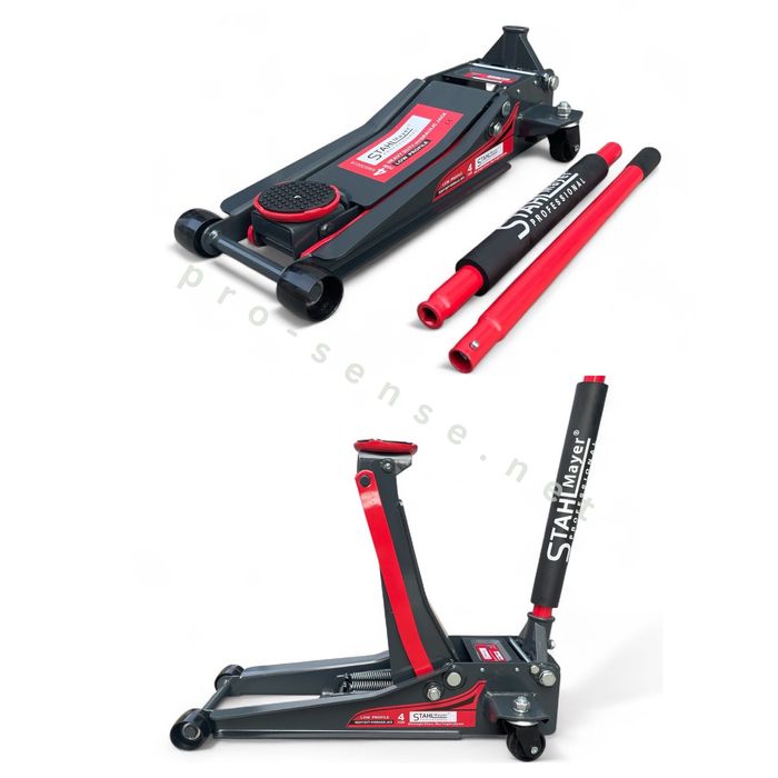 Нископрофилен Крик 4 тона Крокодил  83-505мм с 2 помпи StahlMayer-XL