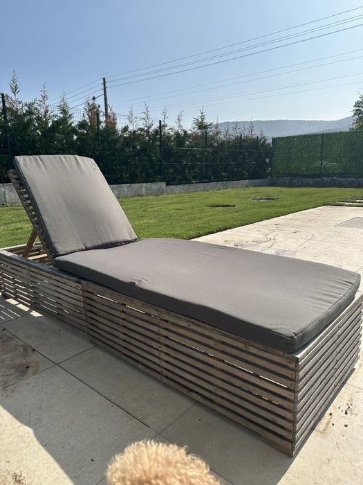 Шезлонги от тиково дърво - 4 броя