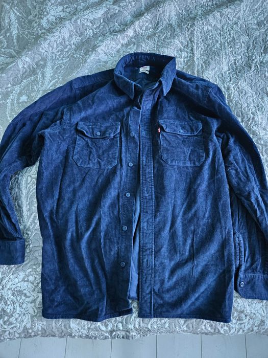 Риза Levis - кадифе, тъмно синя