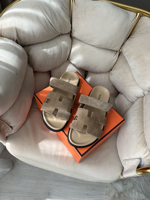 Papuci hermes chypree piele naturala
