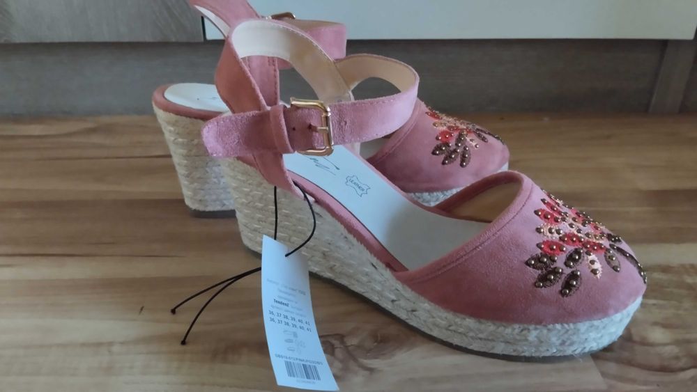 Дамски еспадрили естествена кожа