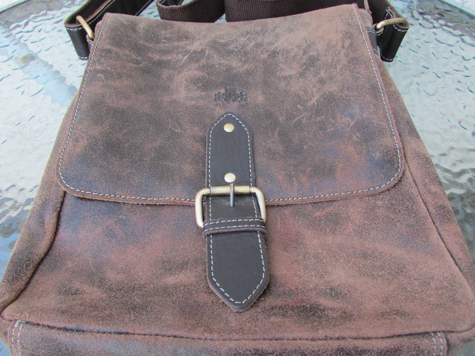 Винтидж кожена чанта през рамо Rowallan