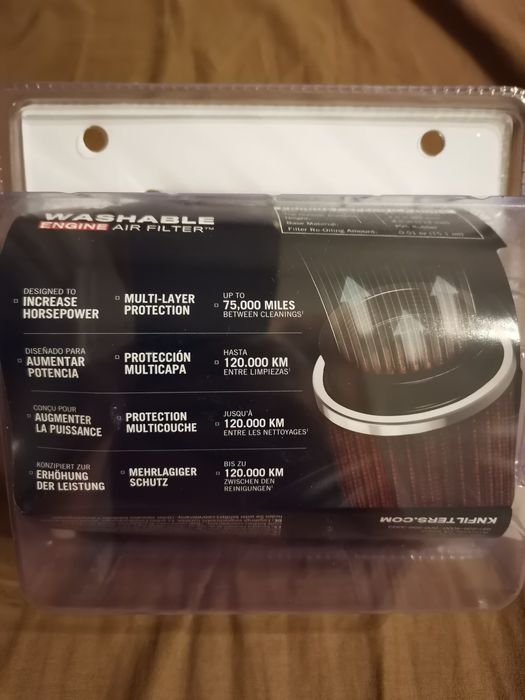 Универсален спортен филтър K&N 1003RD-L  (4 1/2инча=114мм)